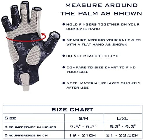 KastKing La Sal UPF50+ Fingerless Fishing Gloves, Men and Women - Image 6