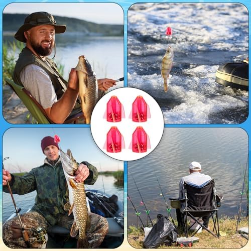 Gemscream 30 Pcs Catfish Rattles for Catfishing, Fishing Rattles with 15 Stainless Steel Beads, Rocket Shaped Inline Fish Attractor Fishing Tackle for Catfish Bass Pompano - Image 6