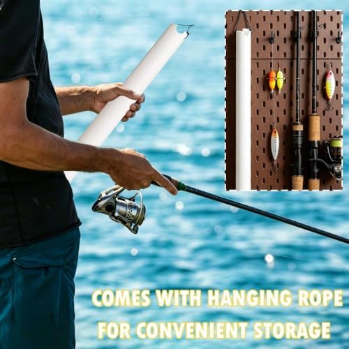 4 Pack 27in Tubular Sand Spikes for Surf Fishing PVC Surf Shore and Beach Fishing Rod Holder Sand Spike for Beaches, Rivers and Sandy Beaches with Grooves - Image 4