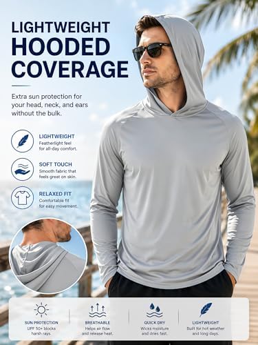 ZITY Men's Lightweight Pullover Hoodie UPF 50+ Fishing Shirts Sweatshirt - Image 4