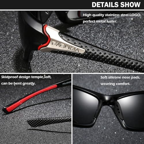 FAGUMA Sports Polarized Sunglasses For Men UV400 Protection - Image 5