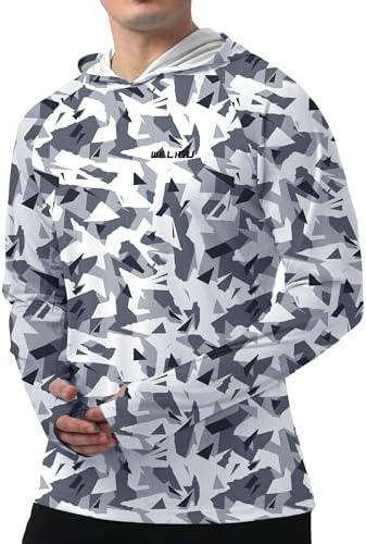 Men's UPF 50+ Sun Protection Hoodie, Long Sleeve Fishing Shirt - Image 3