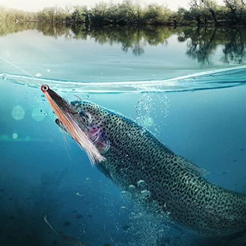 Streamer Fly Fishing Flies - 6pcs Clouser Minnow Fishing Flies Fly Fishing Lures for Flounder Salmon Trout Sea Bass Steelhead Freshwater Saltwater Fishing Teaser Hook Lures - Image 5