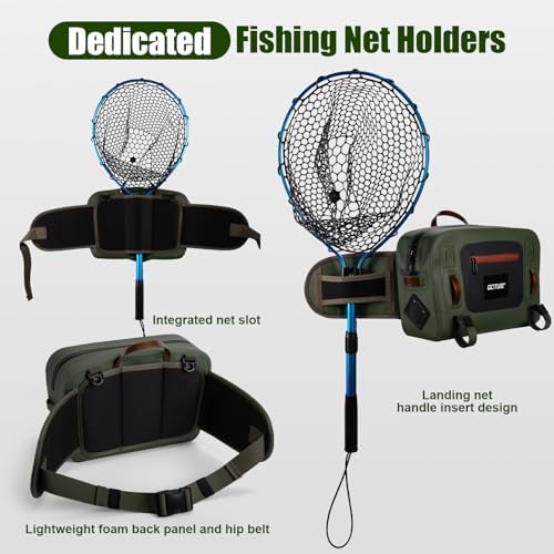 Goture Waterproof Fishing Waist Pack, IPX8 840D TPU Large Tackle Bag - Image 6