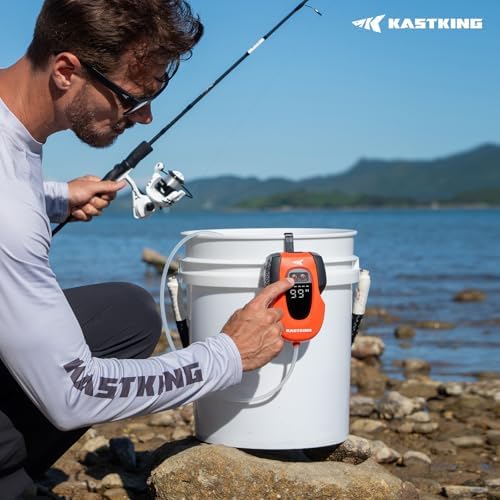 KastKing Li3 Rechargeable Live Bait Aerator Pump & Bubbler with Hang Hook - Image 2