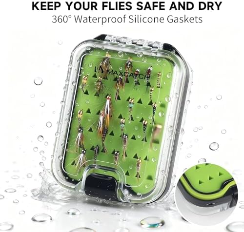 Maxcatch Nymph Fly Fishing Flies Kit for Trout, 24-Piece Assortment with Waterproof Pocket Box, Hand-Tied, Travel-Friendly - Image 5