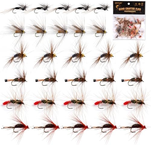 Goture Fly Fishing Flies Assortment Kit, Dry & Wet Flies Streamers Nymphs by Goture