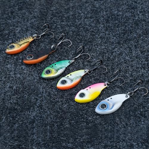 TRUSCEND Metal Fishing Jigs Lures with Hand-Polished, Colorfully Reflective Lead Fishing Spoons Glow Hard Swimbaits for Bass, Walleye, Trout, Salmon, Freshwater & Saltwater Fishing Gear Gifts for Men - Image 6
