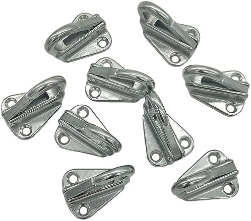 soujkooy 4 Pcs Fender Hanger Strong 316 Stainless Steel Safety Heavy Hook Fender Spring Hook Snap Attach Rope Boat Sail Tug Ship Marine Hardware Boats Accessories - Image 7