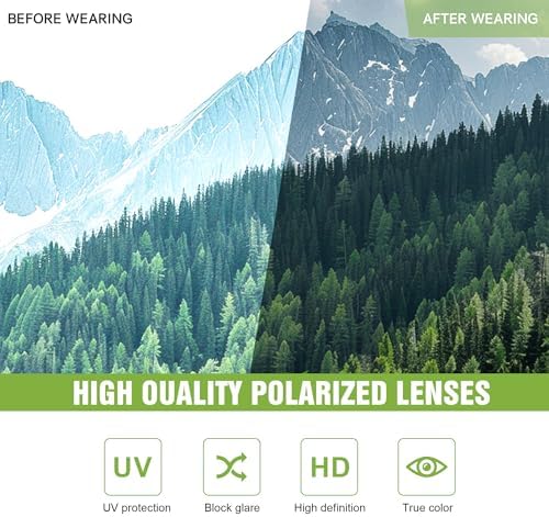 Polarized Sports Wrap Around Sunglasses Men Fishing Running Golf - Image 6