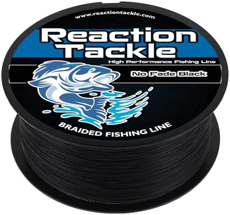 Reaction Tackle Braided Fishing Line - Pro Grade Power Performance for Saltwater or Freshwater Fish - Colored Fishing Line Braid for Extra Visibility by ReactionTackle