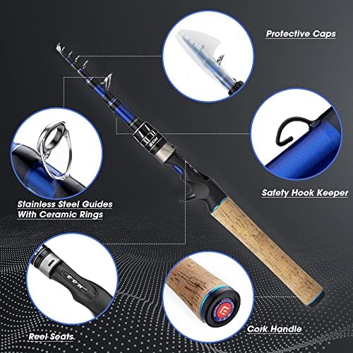 EOW XPEDITE PRO Telescopic Fishing Rods, Spinning & Casting Poles - Image 2