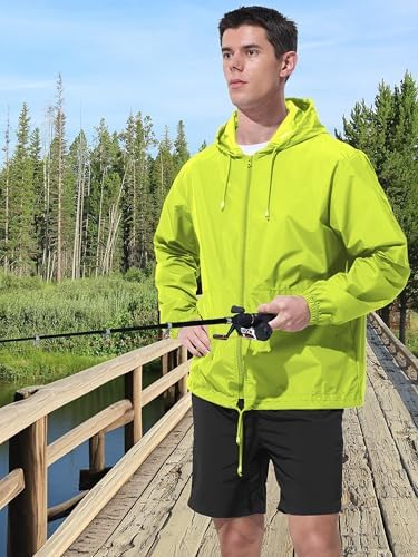 UIQUR Mens Rain Jacket Raincoat Waterproof Windbreaker - Image 3