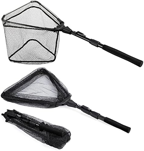 PLUSINNO Fishing Net Fish Floating Landing Net with Handle by PLUSINNO