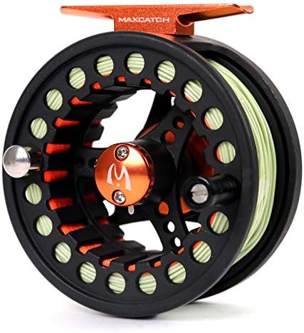 M MAXIMUMCATCH Maxcatch ECO Large Arbor Fly Fishing Reel (3/4wt 5/6wt 7/8wt) and Pre-Loaded Fly Reel with Line Combo by Maxcatch