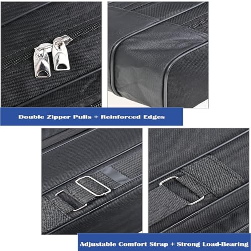 Fishing Bag 3 Layers Fishing Pole Bag,Portable Oxford Folding Rod Carry Case,Fishing Reel Tackle Storage Bag Case - Image 4