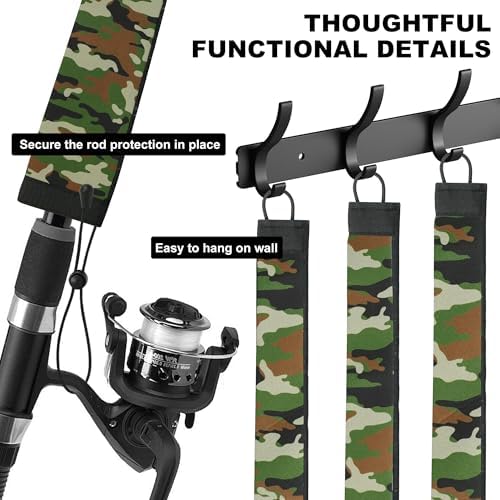 Neoprene Camo Fishing Rod Sleeves,Fishing Pole Sleeves,Fishing Rod Socks - Image 4