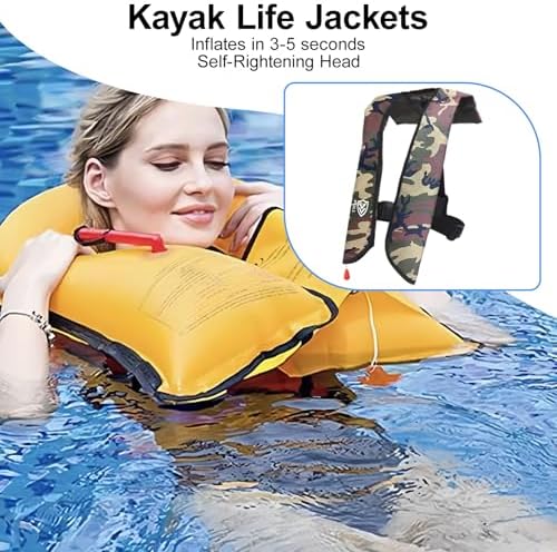 Inflatable Life Jacket for Adults - Automatic/Manual for Fishing - Image 2