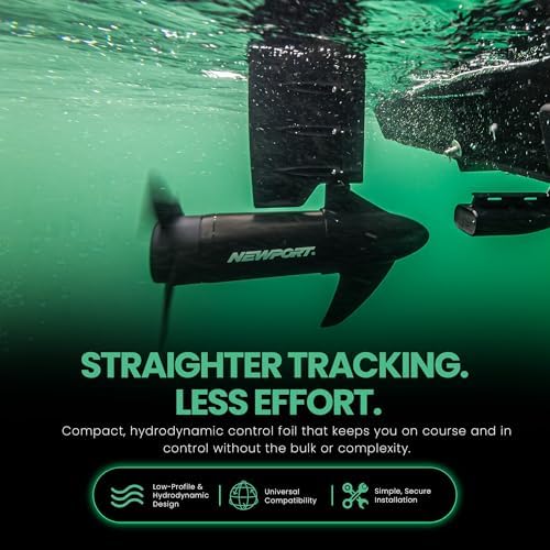 Newport Trolling Motor Control Foil – Universal Fit Trolling Motor Rudder for Improved Tracking and Stability - Image 5