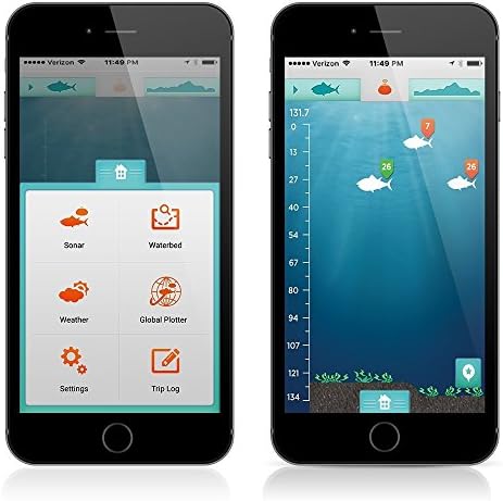 Reelsonar iBobber portable wireless bluetooth fish finder depth finder with depth range of 135 feet 10+ hrs battery life with IOS & Android App Wireless and Watch App - Image 5