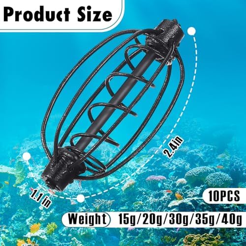 SiliFine 10 Pcs Method Feeders Carp Fishing - Image 2