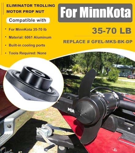 Eliminator Trolling Motor Prop Nut Aluminum For MinnKota 35-70 lb - Image 2