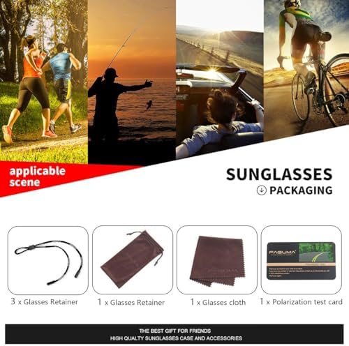 FAGUMA Sports Polarized Sunglasses For Men UV400 Protection - Image 7