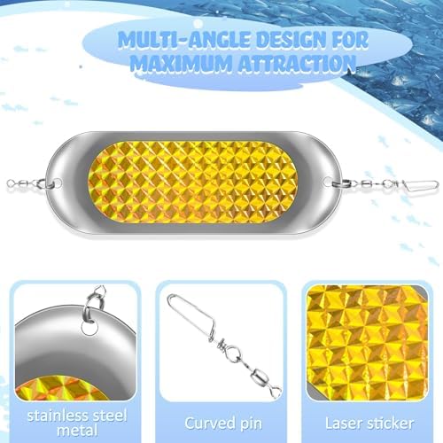 Glooglitter Kokanee Dodger Fishing Flashers - Image 3