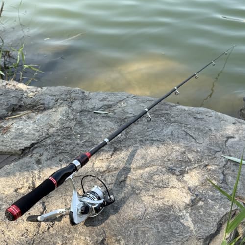 Fishing Pole Set, 5.2FT Compact Telescopic Fishing Rod and Reel Combo with Complete Tackle Lures, Travel Carry Bag All-in-One Fishing Gear for Beginner Spinning Rod Combo Fishing Gift - Image 5