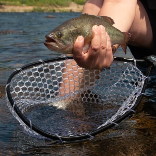 SF Fly Fishing Landing Net Soft Rubber Mesh Trout Net Catch and Release Net - Image 7
