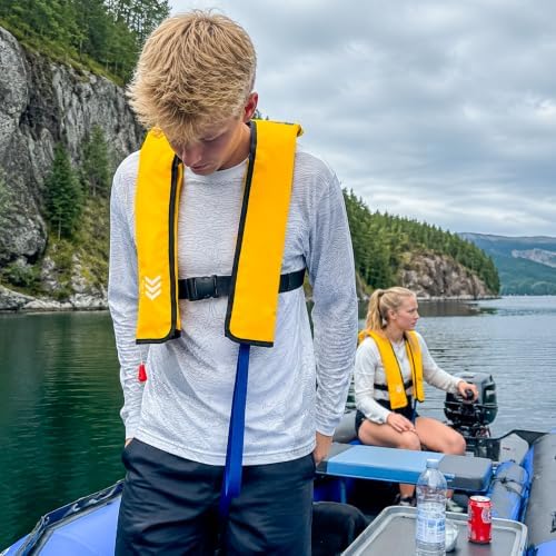 Manual Inflatable Life Jacket,Preserver PFD for Adults,Life Vest for Adults,Supports Weight up to 330 pounds - Image 6