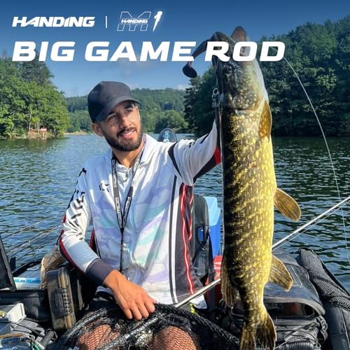 HANDING M1 Pike Heavy Casting Rod 2-Piece Musky Rod Swimbait Rod - Image 2