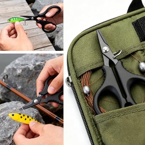 Fillet Knife Set for Beginner, Fishing Pliers Precisely, Fish Measuring Tape, Non Slip Grip Fishing Knife, Saltwater Fishing Accessories, Great Value Fishing Tackle - Image 6
