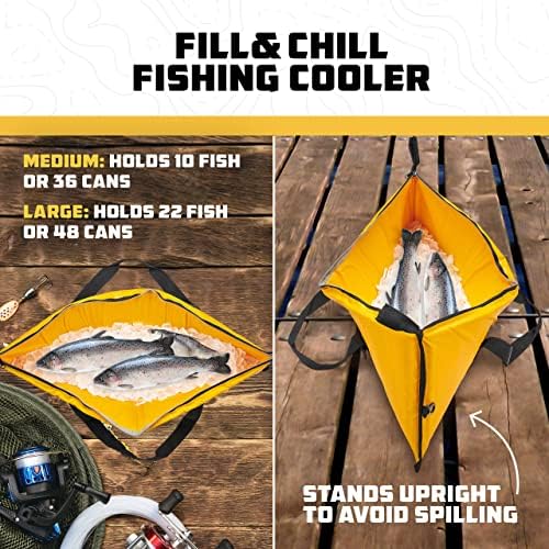 Wise Owl Outfitters Insulated Fish Bag - 40x16 or 68x24 Inch Leakproof Fish Cooler Bag w/Carry Handle - Portable Ice Chest Stores Fish, Food, Beverages for Fishing, Camping, Kayak - Image 4