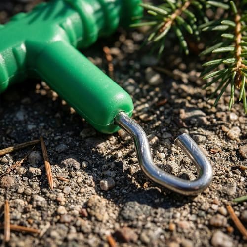 10 Pcs Fishing Knot Puller Set – T-Shape Handle for Carp Rig Construction, Stainless Steel Baiting Tool with Ergonomic Grip (1.97" Length)‌ - Image 6