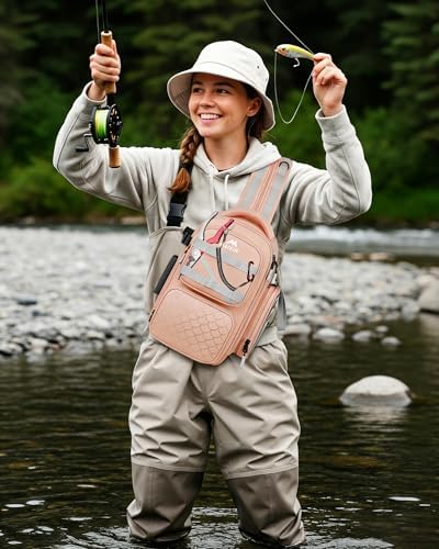 MATEIN Fishing Sling Bag with Phone Pouch, 3600 Tackle Box Backpack - Image 2