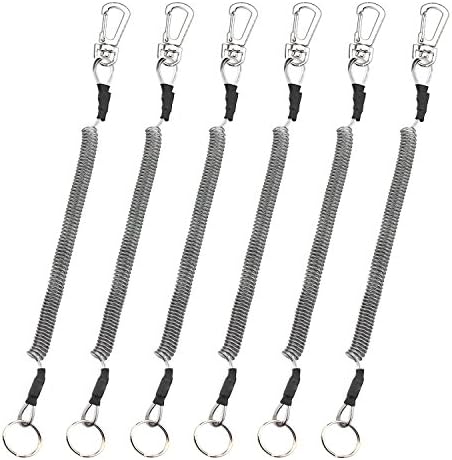 Booms Fishing T04 Fishing Lanyards Fishing Tool/Pole Safety Coil Lanyard Retractable Wire Inside Tup Cover by BoomsFishing