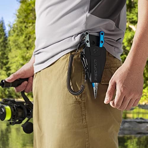 Piscifun Saltwater Fishing Pliers, Aluminum, Split Ring, Braid Cutter - Image 6