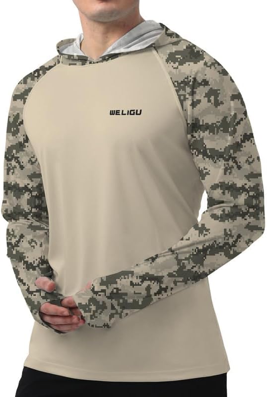 Men's UPF 50+ Sun Protection Hoodie, Long Sleeve Fishing Shirt - Image 4