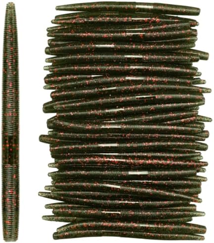 Vinsot 200 Pack Soft Plastic Bass Fishing Lures 5" by Vinsot