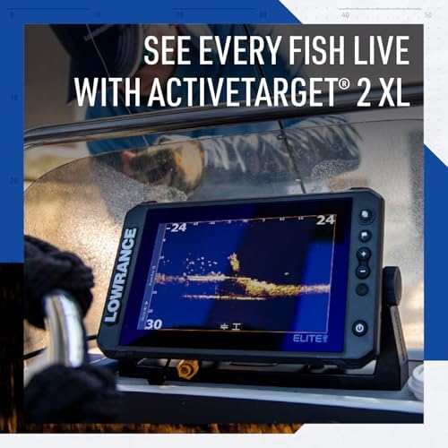 Lowrance Elite FS Fish Finder/Chartplotter, 7-12 Inch, C-MAP Charts - Image 4
