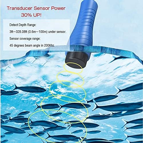 LUCKYLAKER Depth Handheld Fish Finder Display Boat Ice Fishing Finder Sonar Portable Wired Fish Finders Transducer LCD Monitor - Image 4
