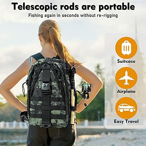 EOW XPEDITE Portable Telescopic Fishing Rods, Spinning & Casting Poles - Image 6