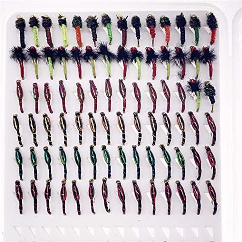 OutdoorFishing Fly Fishing Flies Kit Fly Assortment Trout Bass Fishing with Fly Box, 33/48/72/100/114/148pcs with Dry/Wet Flies, Nymphs, Streamers, Popper - Image 6