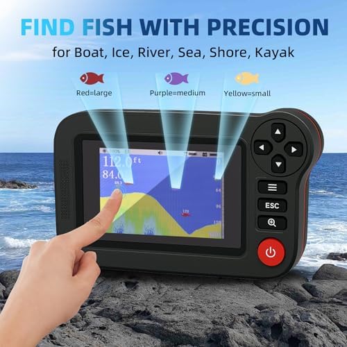 Portable Castable Fish Finder for Kayak with Wireless Sonar Sensor - Image 4