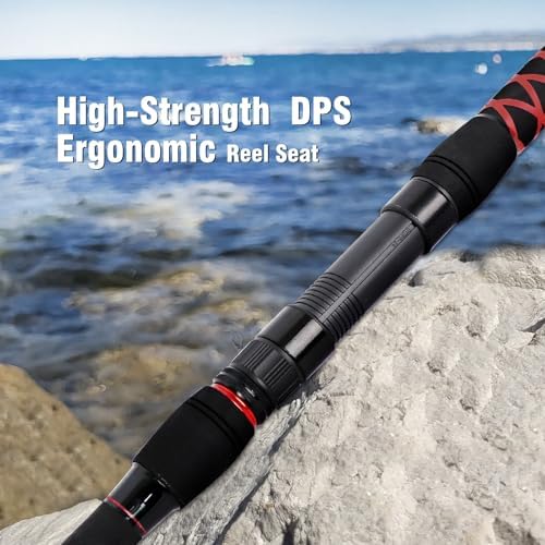 Fiblink Surf Spinning Fishing Rod 2-Piece/3-Piece Carbon Fiber Travel Fishing Rod (9-Feet / 11-Feet & 12-Feet & 15-Feet) - Image 5