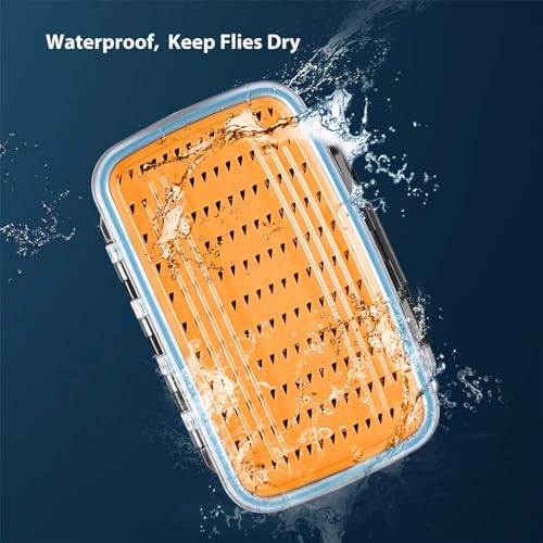 Gonex Fly Boxes for Fly Fishing files Jigs Waterproof Double Sided Fly Case - Image 3