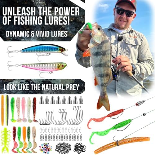 PLUSINNO Fishing Backpack with Tackle Box Fishing Gear Kit Tackle Bag - Image 5