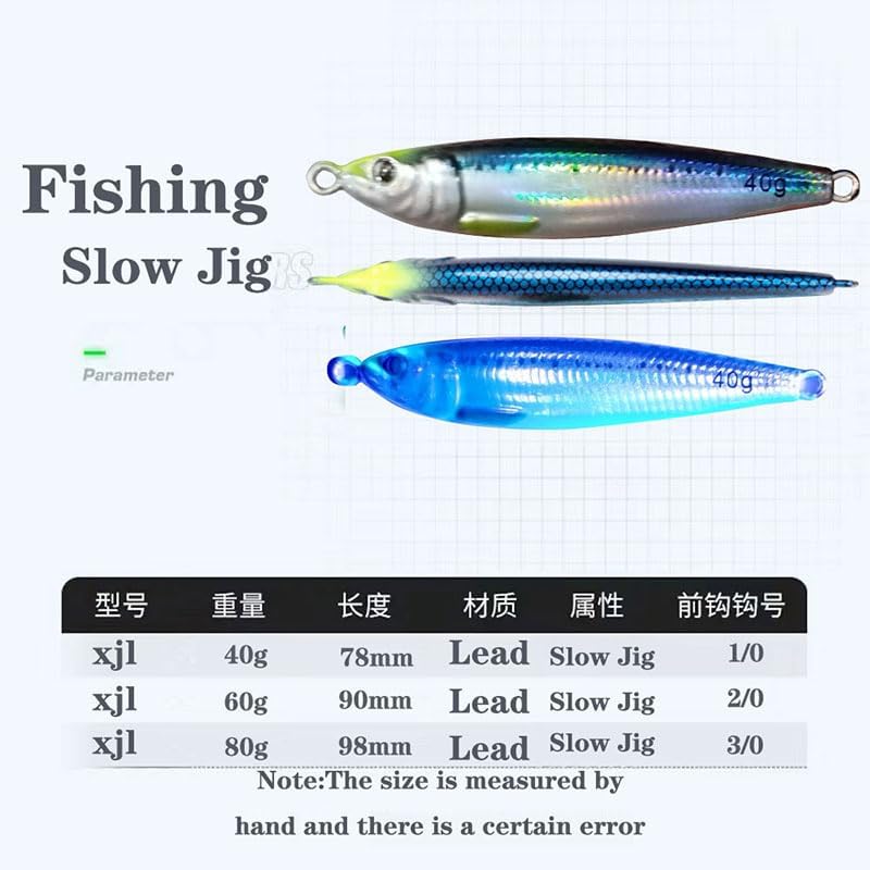 4PCS Long Cast Slow Pitch Vertical Jigs Saltwater Artificial Fishing Lure UV Glow Jig Metal Spoons Hard Jigging Bait with Glow Skirt Assist Hooks Fast Fall Jigs for Tuna Salmon Bass Kingfish - Image 4