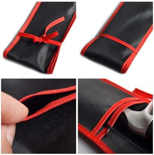 2 Pack Fishing Rod Bag 47'' 55 Inch Portable Folding Fishing Rod Case Compact Fishing Pole Sleeves Socks Protective Cover for 6’6” Spinning Fishing Rods 7’6” Lightning Rod Casting Rod - Image 4